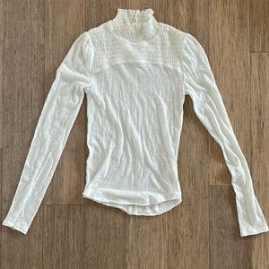 Free People ruffle turtleneck